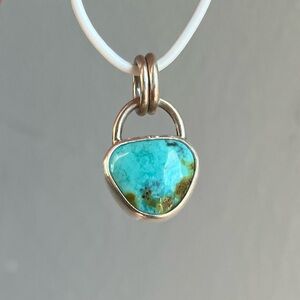 Nevada Turquoise in Sterling Silver Pendant